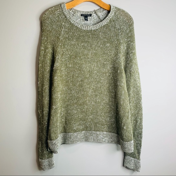 Eileen Fisher Sweaters - Eileen Fisher Cotton Pullover Crew Neck Sweater Moss Green Size S